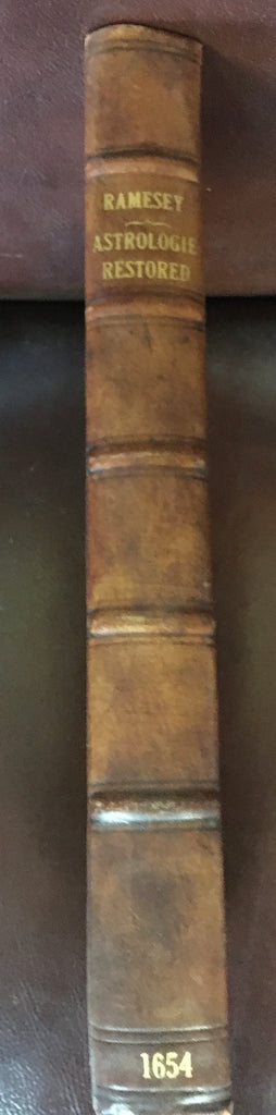 William Ramesey's Astrologie Restored 1654 signed, beautiful book