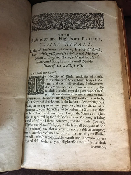 William Ramesey's Astrologie Restored 1654 signed, beautiful book