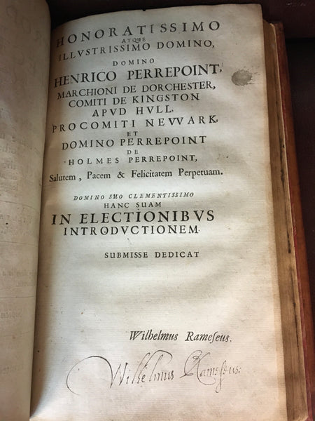 William Ramesey's Astrologie Restored 1654 signed, beautiful book
