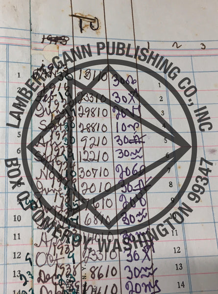 W.D. Gann's Lottery Binder - Original, unstudied, work