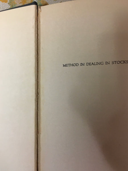 Method In Dealing In Stocks by Joseph H. Kerr Jr