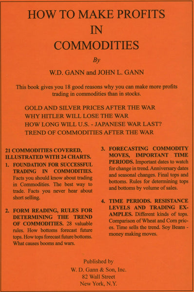1941 How to Make Profits in Commodities, W.D. Gann