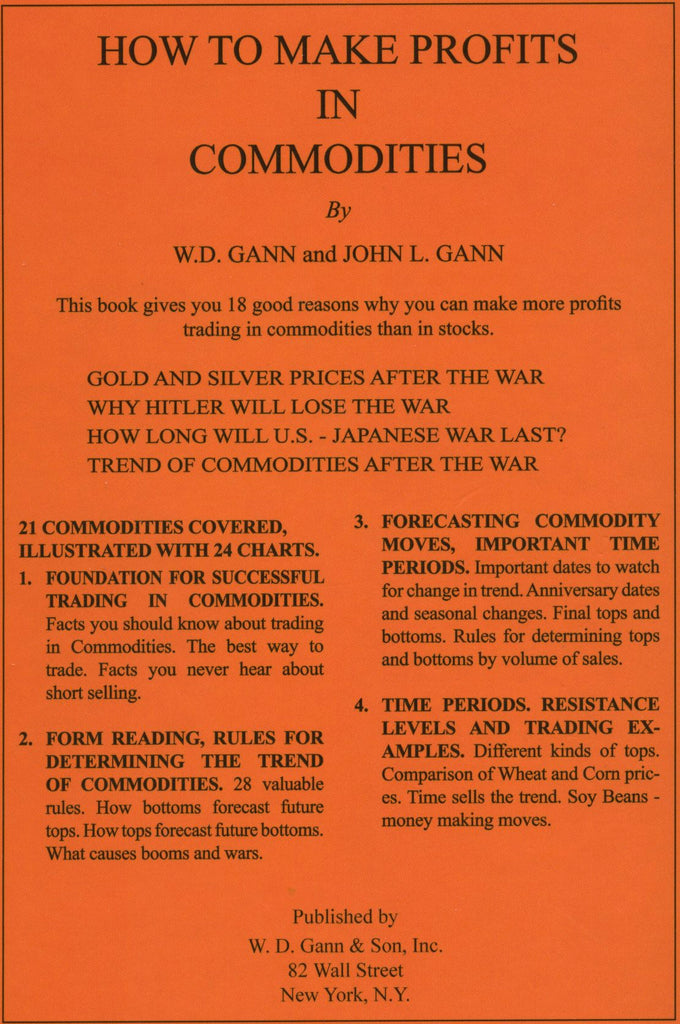 1941 How to Make Profits in Commodities, W.D. Gann